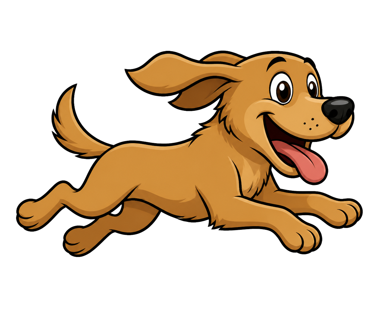 Carmilow running excitedly
